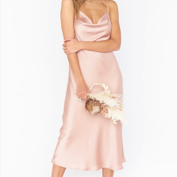 Show Me Your MuMu Dresses & Skirts - Show Me Your Mumu, Verona Cowl Dress- Rose Gold